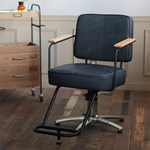 美容室 セット椅子 ハーネスコード II：コットンネイビー（マテリで不動の人気を誇るモデル）