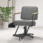 美容室 セット椅子 ハーネスコード II：ダークグレー（様々な内装にフィットする高い汎用性）