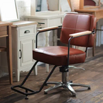美容室 椅子 ハーネスコード II：レッドブラウン（モダンインテリアと調和するスタイリッシュな佇まい）