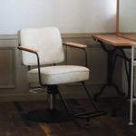 美容室 セット椅子 ハーネスコード II：スモーキーホワイト（清潔感あふれるミニマルな美容室 椅子）