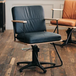 美容室 椅子 ノエル：コットンネイビー（シンプルかつモダンで力強いコンパクトデザイン）