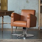 スタイリングチェア クイーン II：キャメル（高級感とカジュアルを併せ持つおしゃれな椅子）