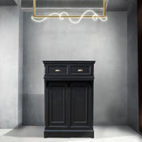 部屋にある黒色レジカウンター