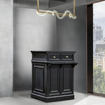 部屋にある黒色レジカウンター