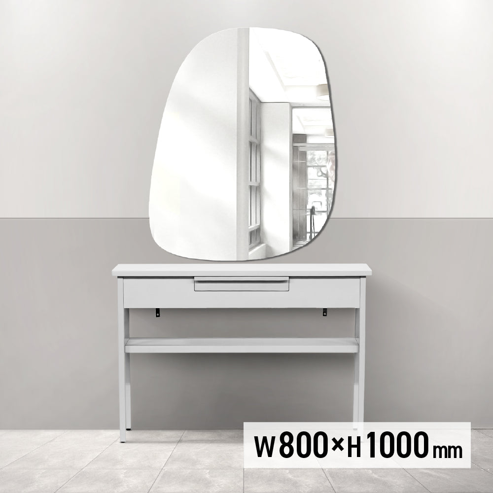 ウォールアートミラーのサイズ表：h800xw1000