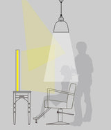 スタイリングスペースに理想的な照明の図面