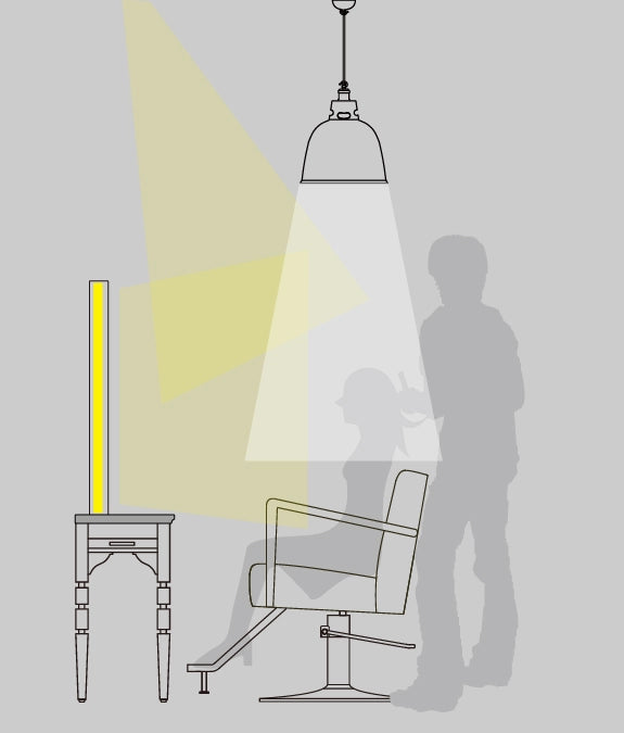 スタイリングスペースに 理想的な照明