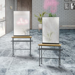 サロンにあるグレー色アイアンドレッサーの2台【ローガン】