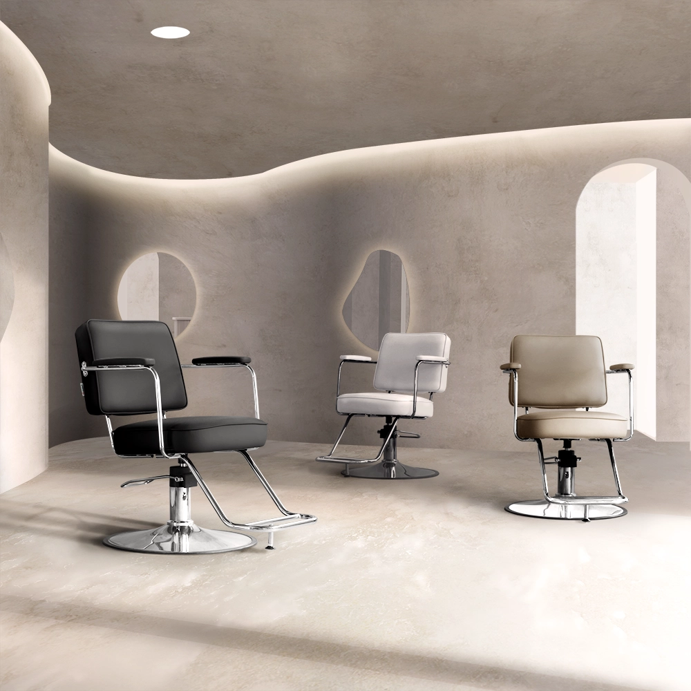 おしゃれな美容室にあるおしゃれなスタイリングチェア【ハーネスヌリア】