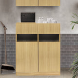 ナチュラルウッド色フラットシャンプーキャビネット【下台】