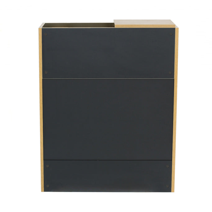 ナチュラルウッド色フラットシャンプーキャビネット【下台】