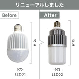 LED電球の形状がリニューアルしました