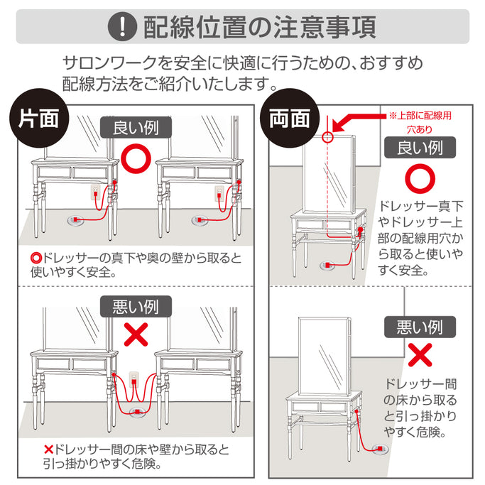 別売りのコンセントプラグの注意項目