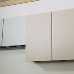 ベージュグレー色フラットシャンプーキャビネット【上台】動画