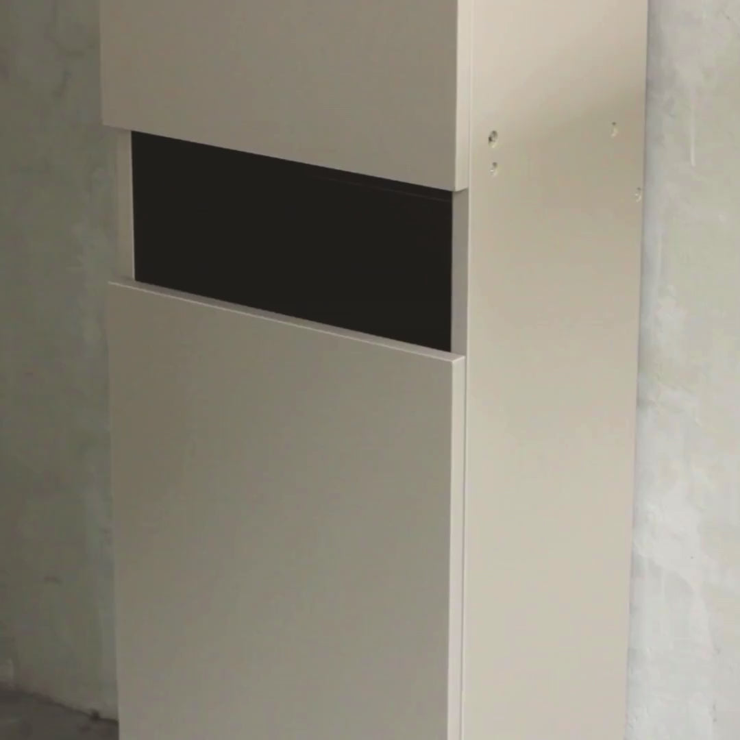 美容室・ヘアーサロン・シャンプーキャビネット・タオル収納・タオル