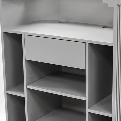 グレイッシュ色おしゃれなレジカウンター【カミラ　800】ディテール