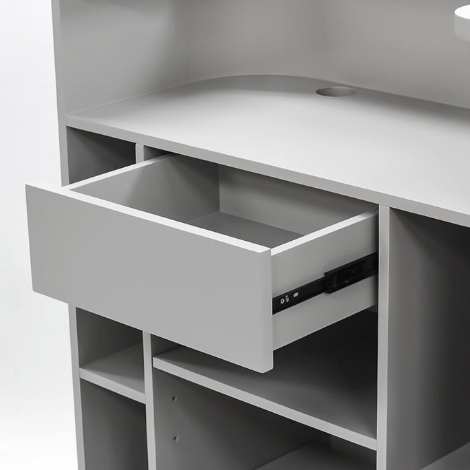 グレイッシュ色おしゃれなレジカウンター【カミラ　800】ディテール