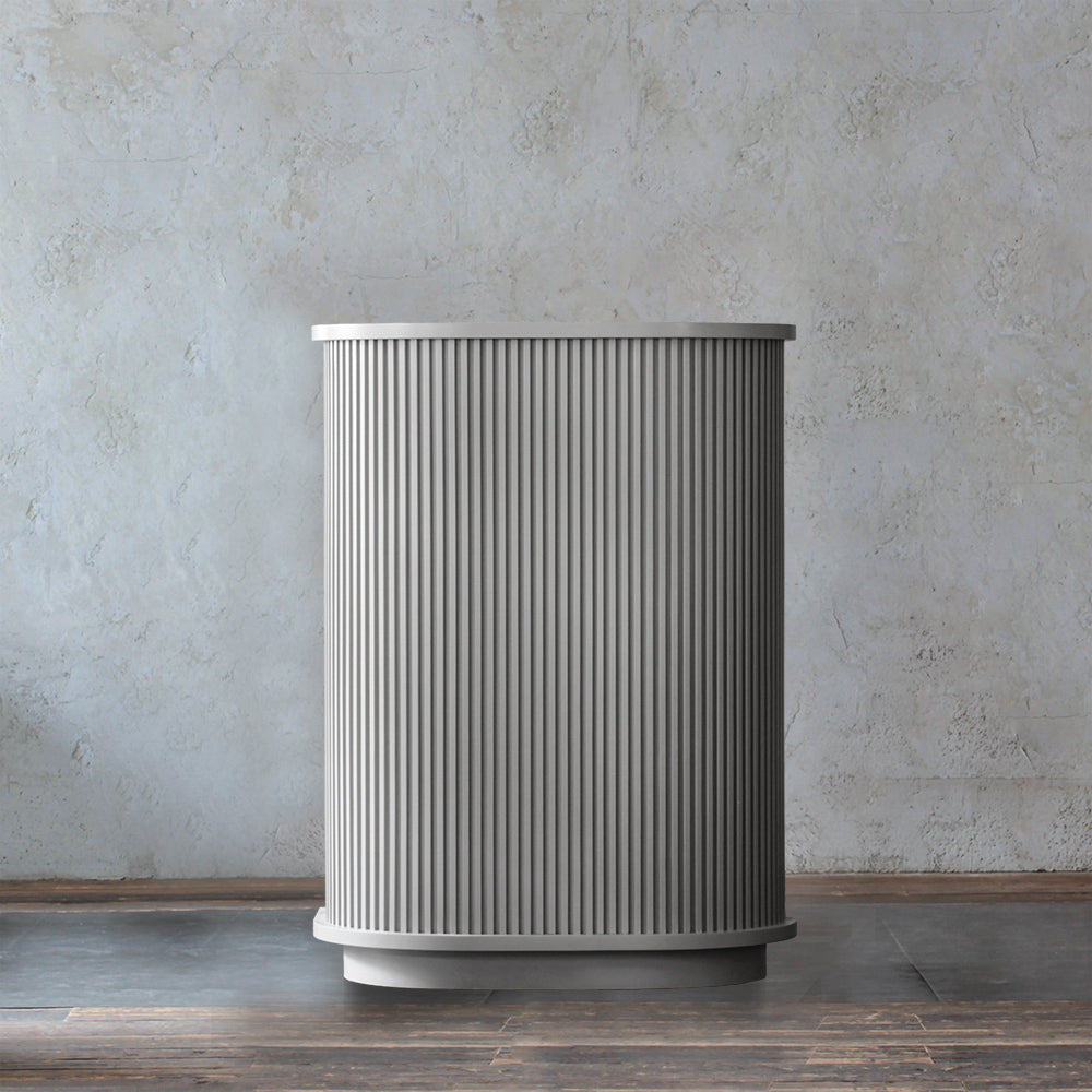 おしゃれな美容室にあるグレイッシュ色のレジカウンター【カミラ 800】