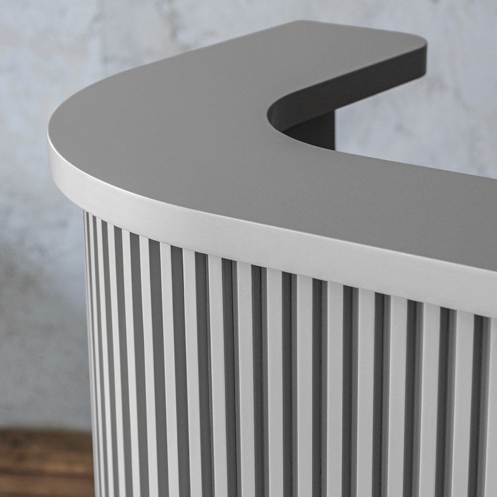 グレイッシュ色おしゃれなレジカウンター【カミラ 1000】ディテール