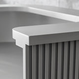 グレイッシュ色おしゃれなレジカウンター【カミラ 1000】ディテール