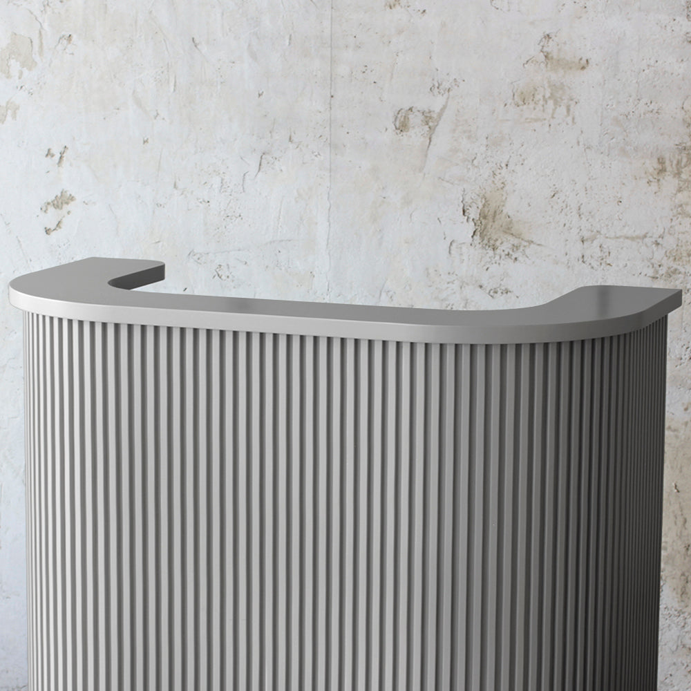 グレイッシュ色おしゃれなレジカウンター【カミラ 1000】ディテール