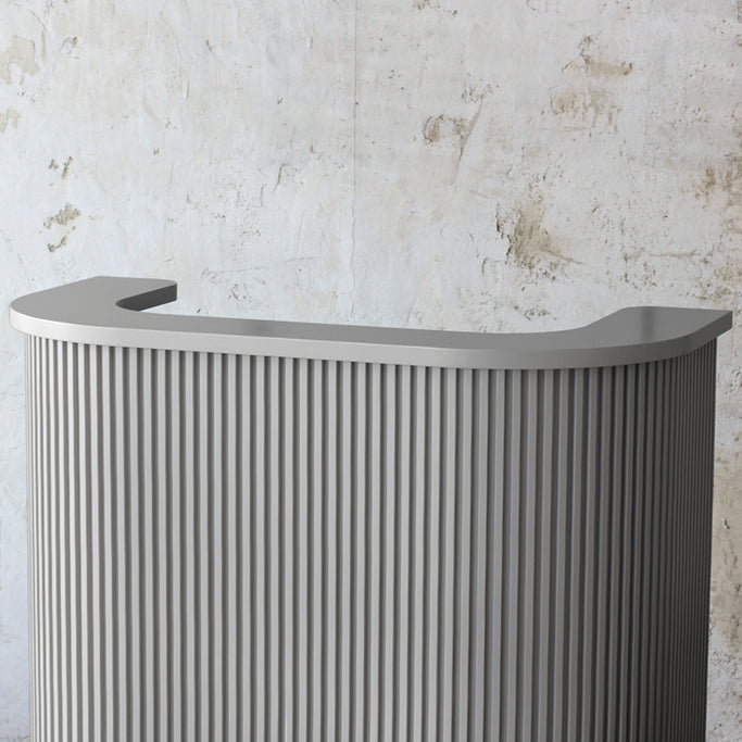 グレイッシュ色おしゃれなレジカウンター【カミラ 1000】ディテール