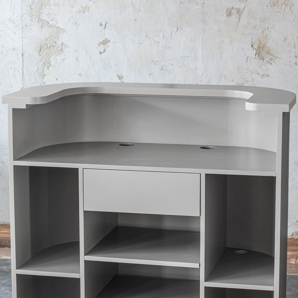 グレイッシュ色おしゃれなレジカウンター【カミラ 1000】ディテール