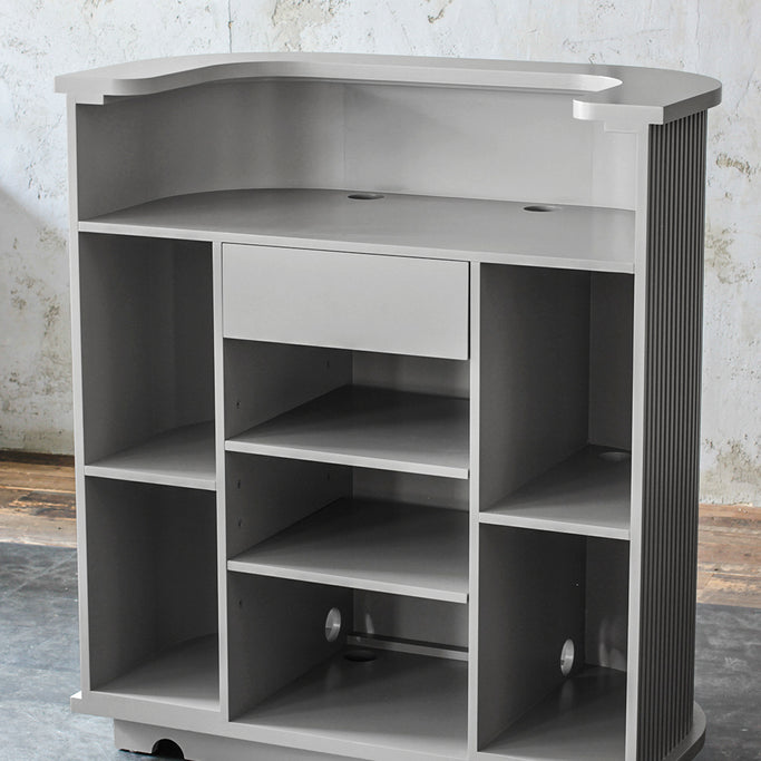 グレイッシュ色おしゃれなレジカウンター【カミラ 1000】ディテール