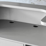 グレイッシュ色おしゃれなレジカウンター【カミラ 1000】ディテール