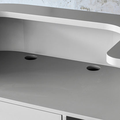 グレイッシュ色おしゃれなレジカウンター【カミラ 1000】ディテール