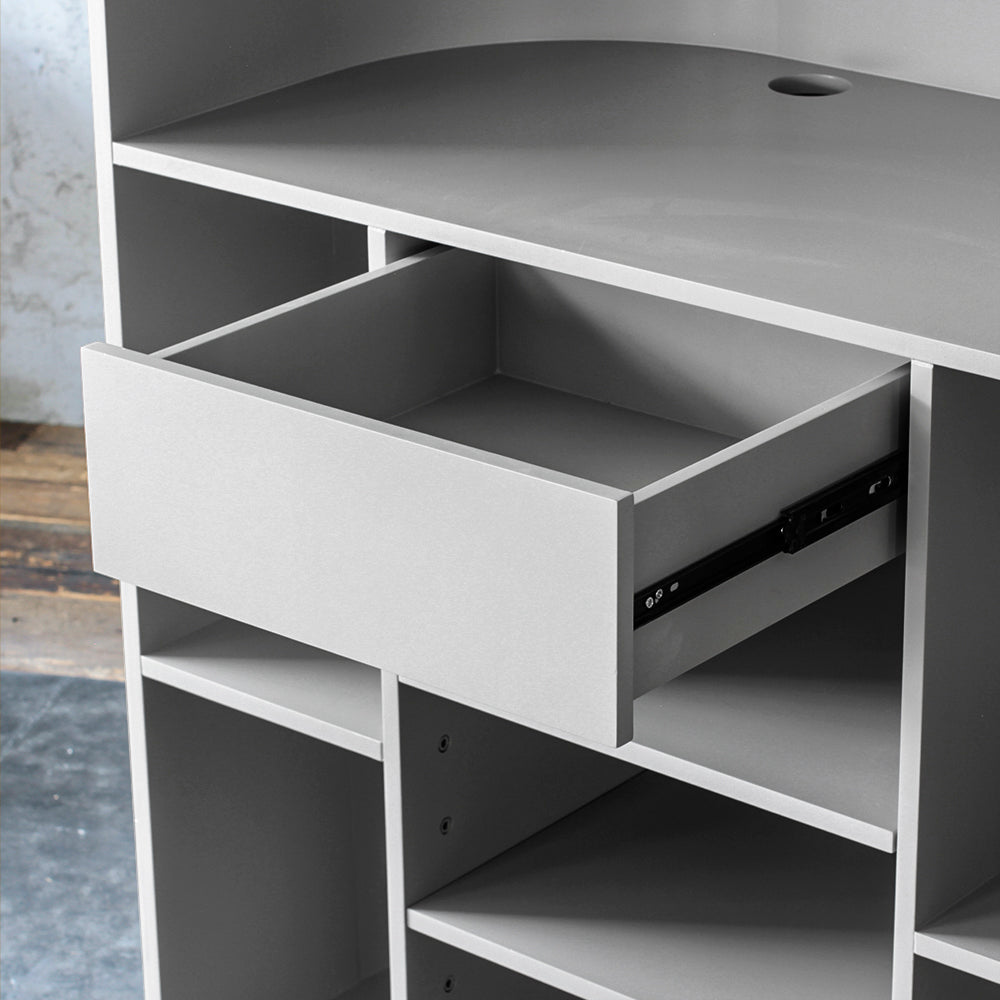 グレイッシュ色おしゃれなレジカウンター【カミラ 1000】ディテール