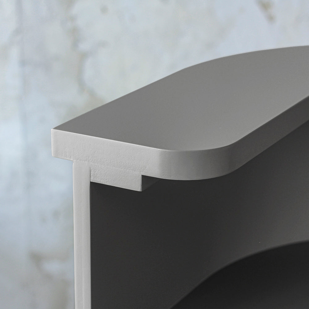 グレイッシュ色おしゃれなレジカウンター【カミラ 1000】ディテール