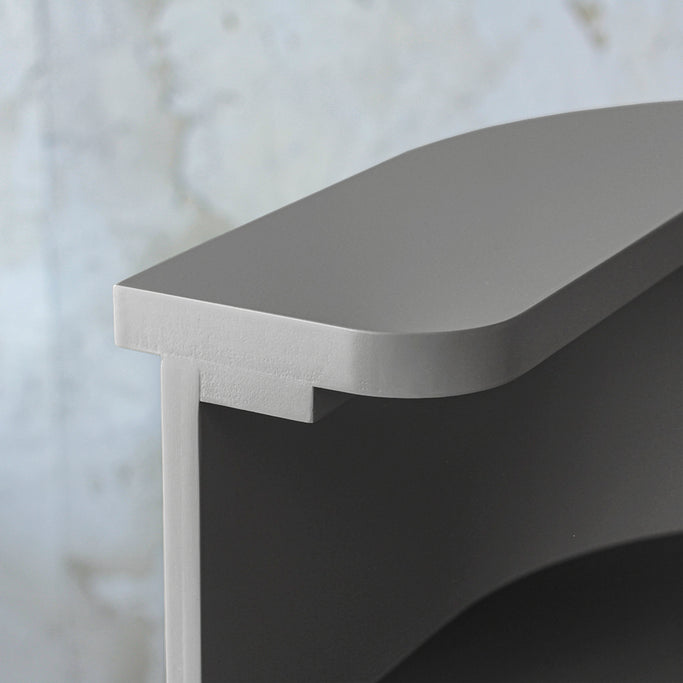 グレイッシュ色おしゃれなレジカウンター【カミラ 1000】ディテール