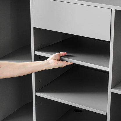 グレイッシュ色おしゃれなレジカウンター【カミラ 1000】ディテール