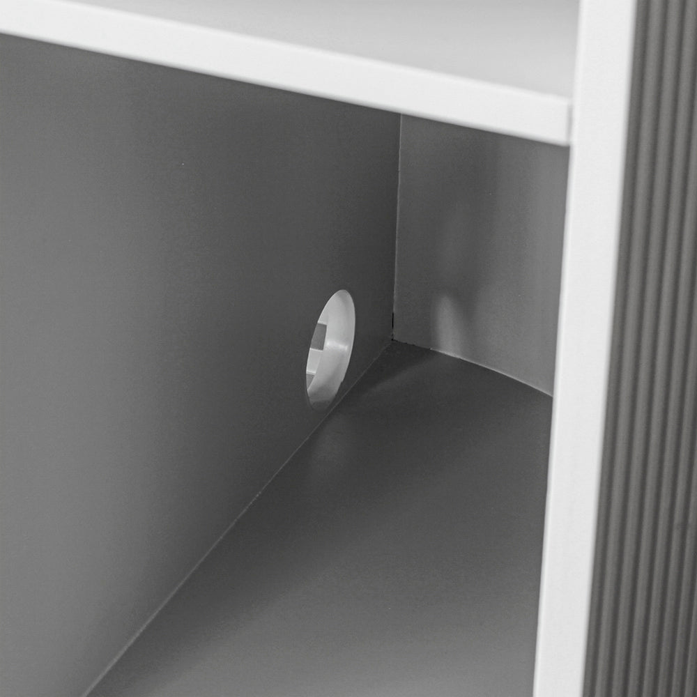 グレイッシュ色おしゃれなレジカウンター【カミラ 1000】ディテール