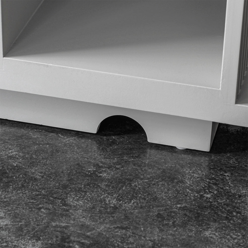 グレイッシュ色おしゃれなレジカウンター【カミラ 1000】ディテール