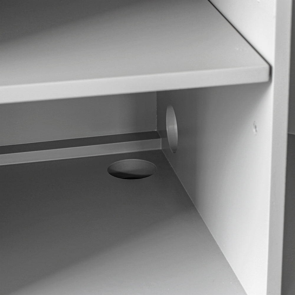 グレイッシュ色おしゃれなレジカウンター【カミラ 1000】ディテール