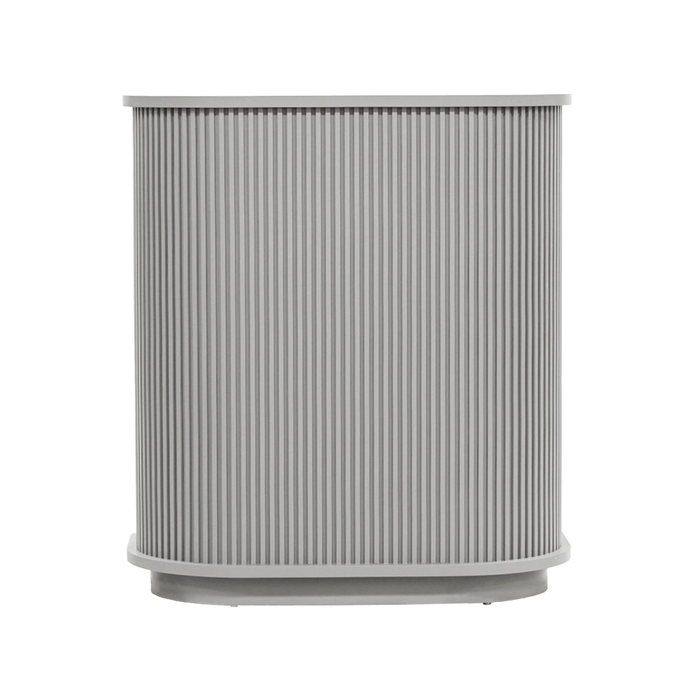 グレイッシュ色おしゃれなレジカウンター【カミラ 1000】正面