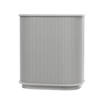 グレイッシュ色おしゃれなレジカウンター【カミラ 1000】斜め