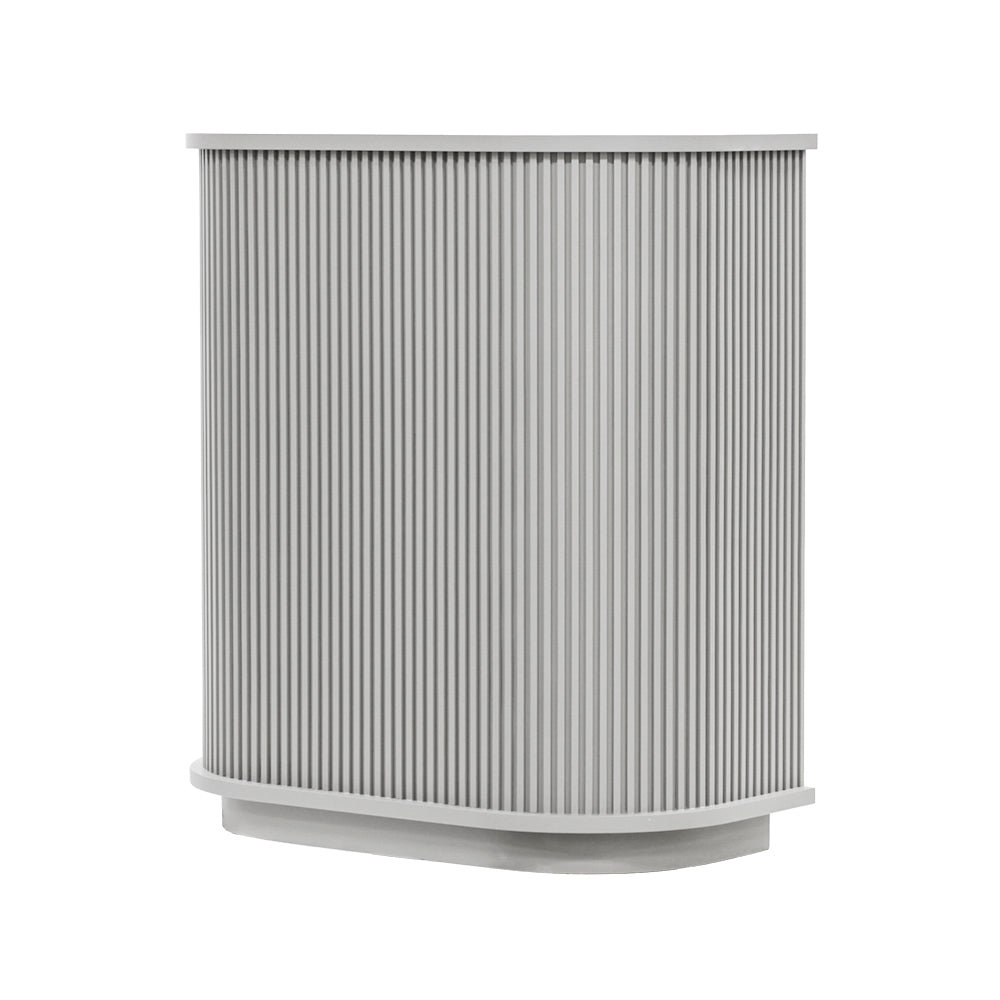 グレイッシュ色おしゃれなレジカウンター【カミラ 1000】斜め