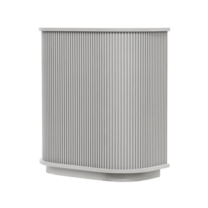 グレイッシュ色おしゃれなレジカウンター【カミラ 1000】斜め