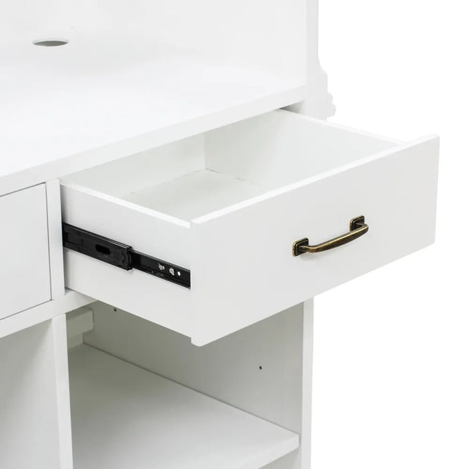 白色レジカウンターの詳細