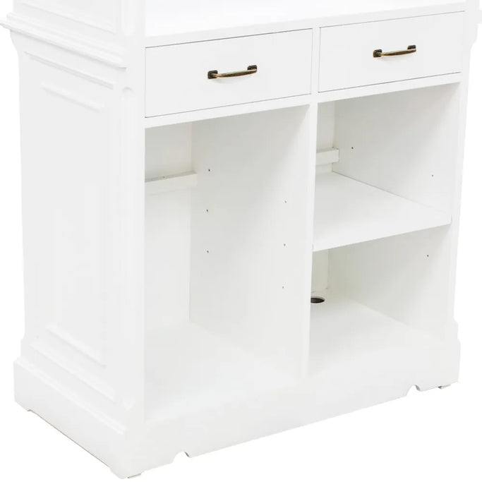 白色レジカウンターの詳細