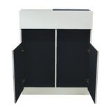 ホワイト色モールディングありシャンプーキャビネット【下台】