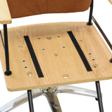 セットチェア ノエルの詳細写真　マジックテープで脱着・取外し可能な座面