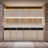 フラットシャンプー キャビネット 組立式【SET】450mm BGA