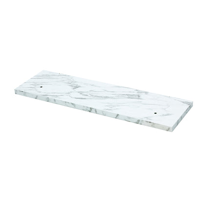 美容室 セット面になるストーンカラーウォールシェルフ裏面