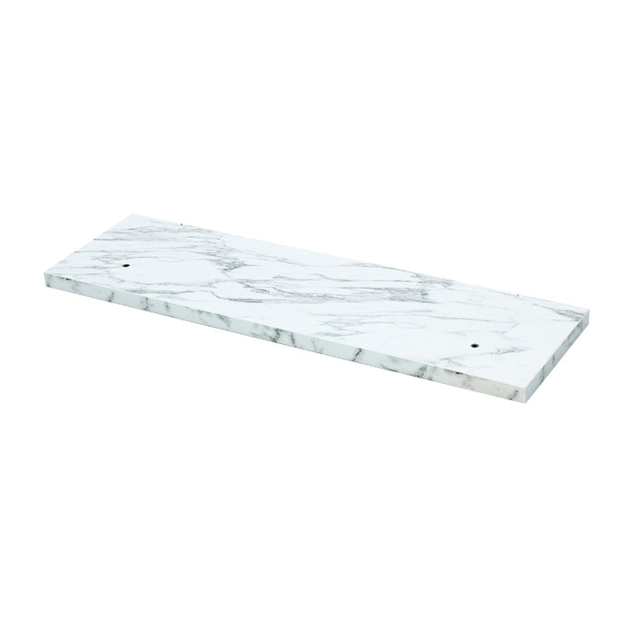 美容室 セット面になるストーンカラーウォールシェルフ裏面