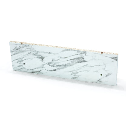 美容室 セット面になるストーンカラーウォールシェルフ　横面