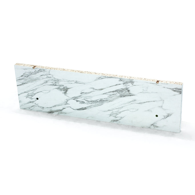 美容室 セット面になるストーンカラーウォールシェルフ　横面